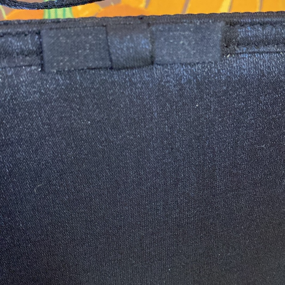 Cute little black satin bag for special occasion
